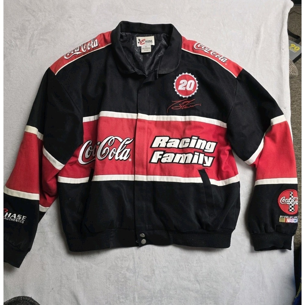 Chase Authentics Tony Stewart Coca Cola Racing Jacket Nascar Logo XL Vintage